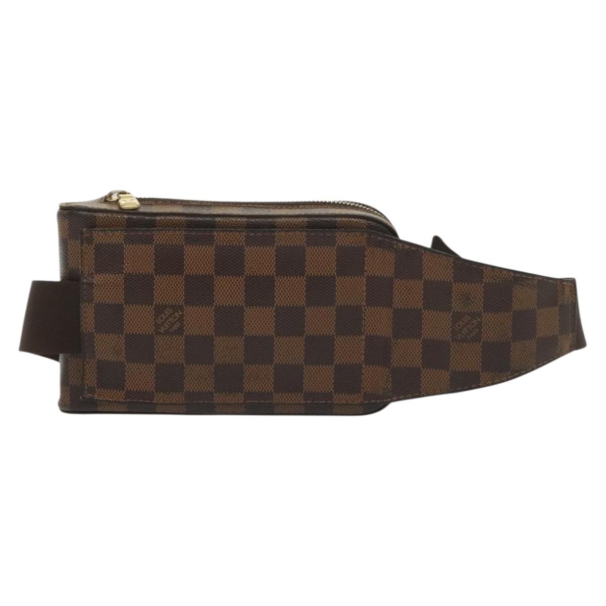 LOUIS VUITTON Damier Ebene Geronimos Shoulder Bag N51994 LV Auth 142270