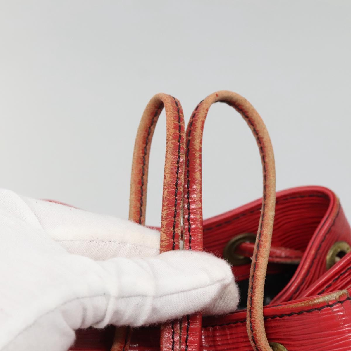 LOUIS VUITTON Epi Petit Noe Shoulder Bag Red M44107 LV Auth 142271