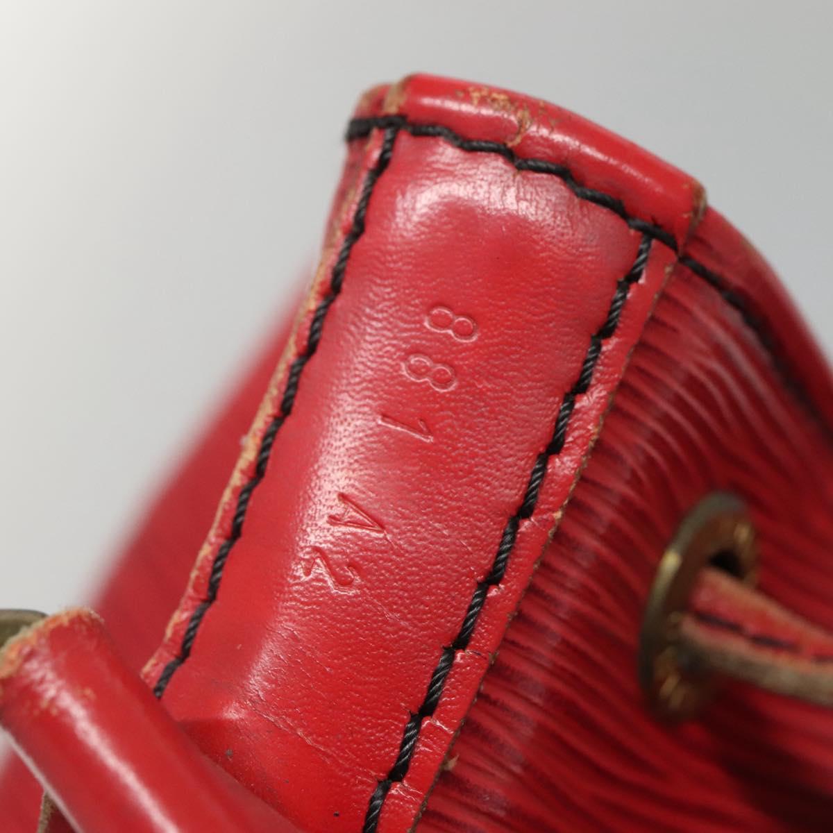LOUIS VUITTON Epi Petit Noe Shoulder Bag Red M44107 LV Auth 142271