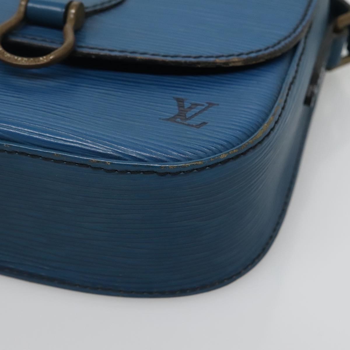LOUIS VUITTON Epi Saint Cloud PM Shoulder Bag Blue M52195 LV Auth 142273