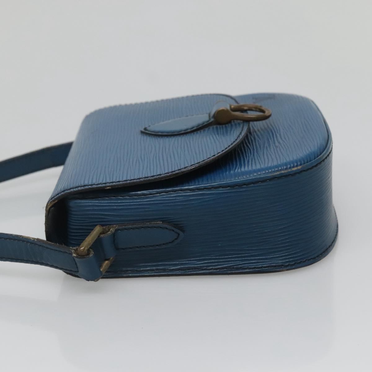 LOUIS VUITTON Epi Saint Cloud PM Shoulder Bag Blue M52195 LV Auth 142273
