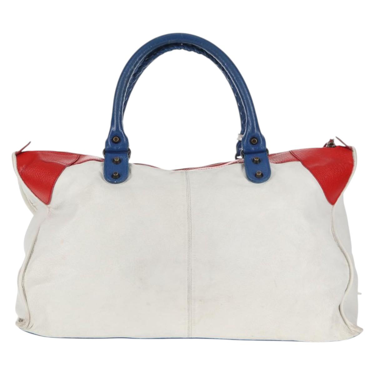 BALENCIAGA The Work Hand Bag Leather Multicolor 132110 Auth 142292V