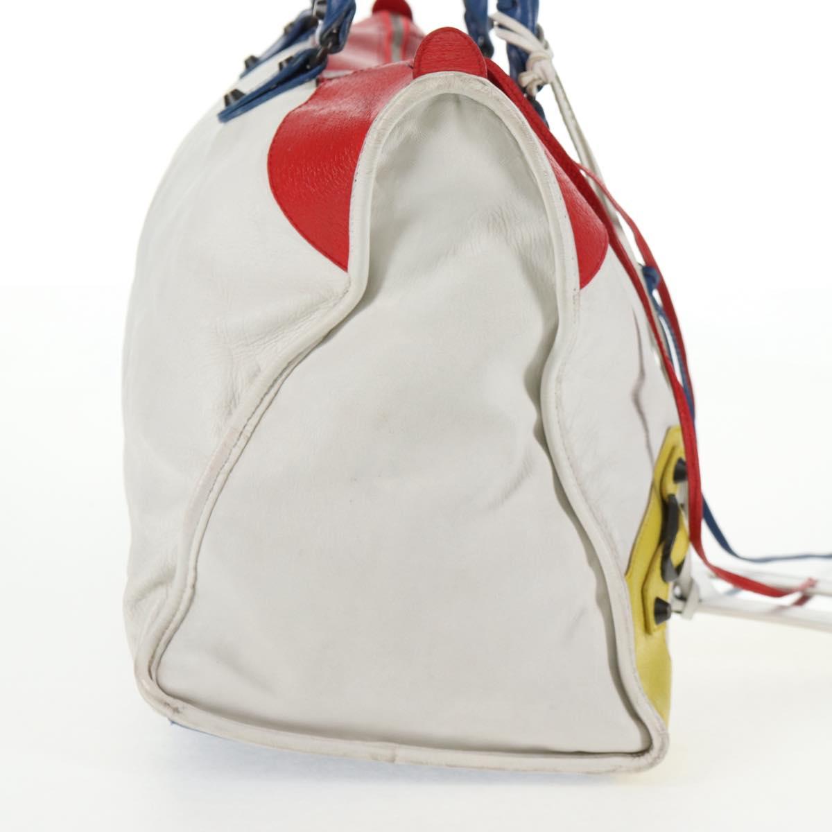 BALENCIAGA The Work Hand Bag Leather Multicolor 132110 Auth 142292V