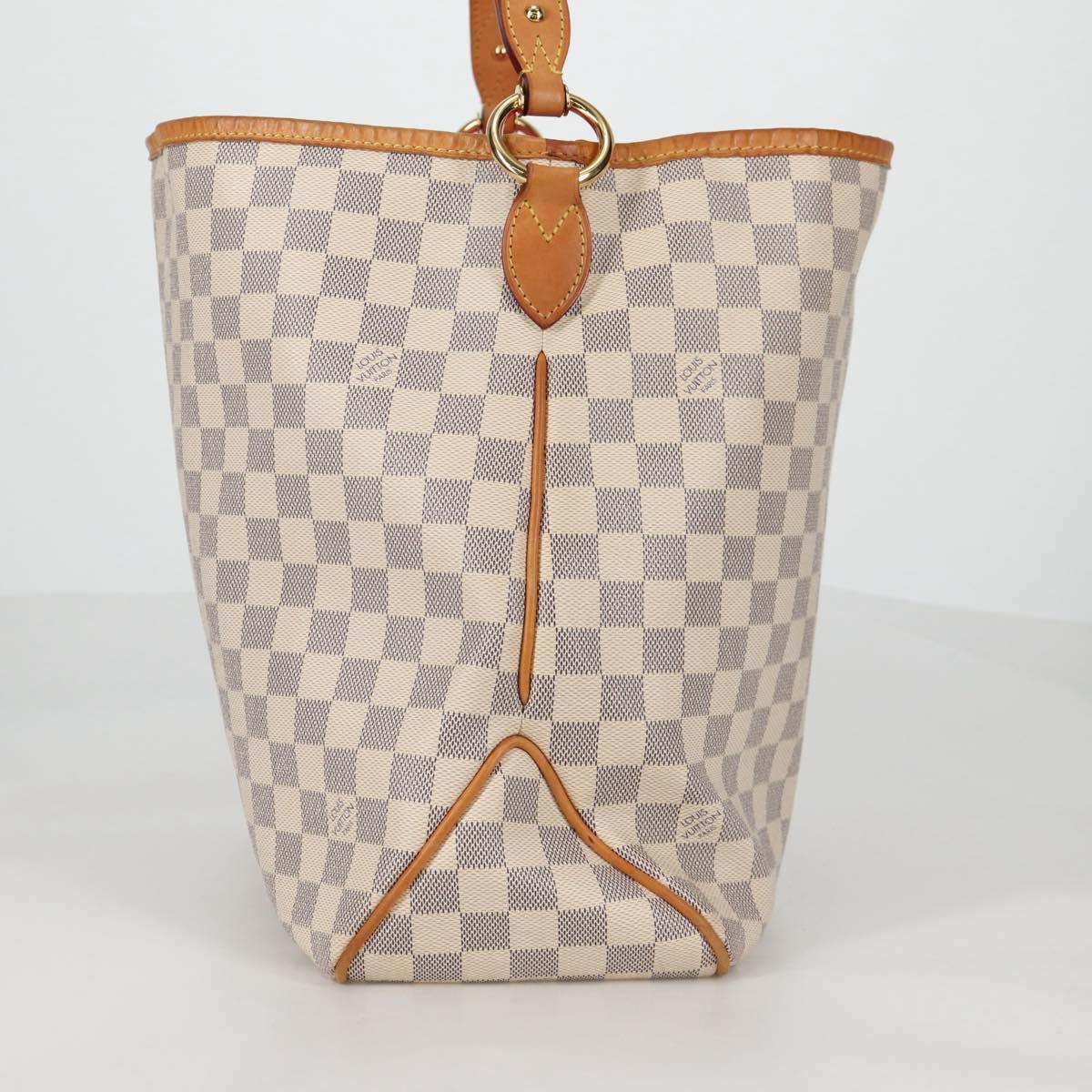 LOUIS VUITTON Damier Azur Delightful MM Shoulder Bag N41448 LV Auth 142302V