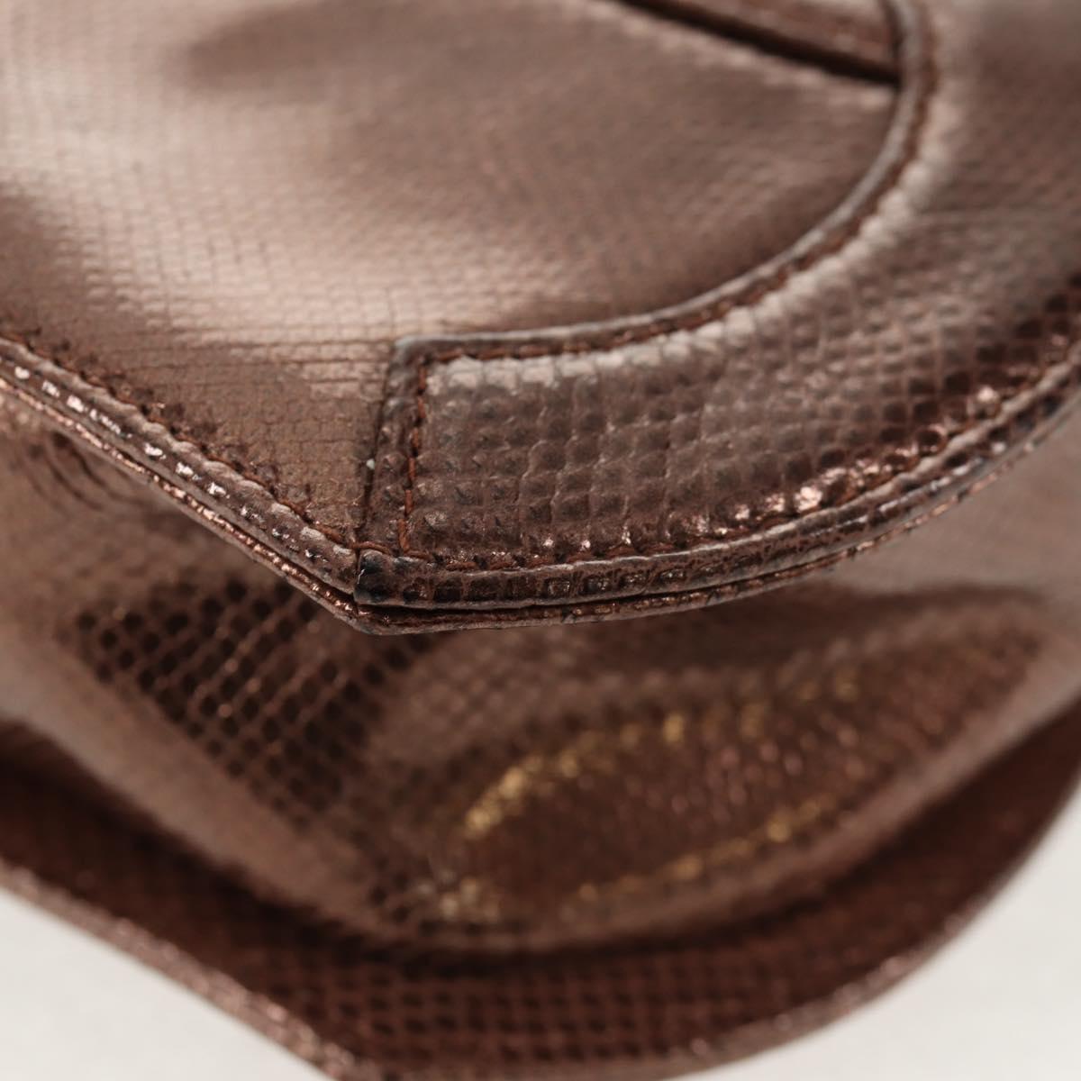 CHANEL COCO Mark Chain Shoulder Bag Caviar Skin Bronze Gold CC Auth 142318V