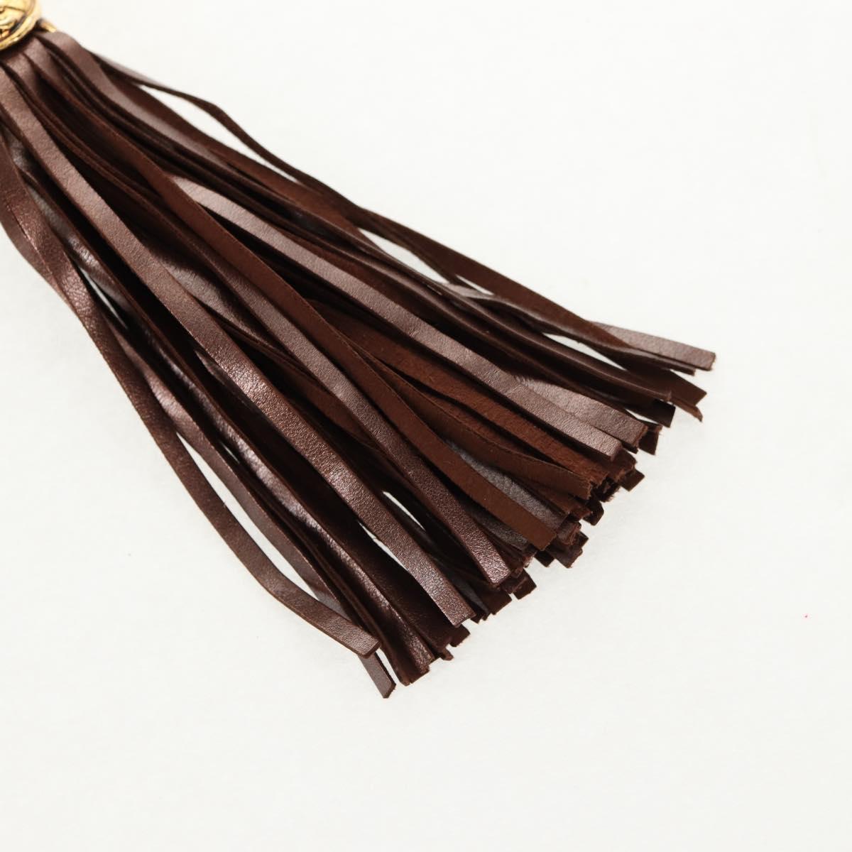 CHANEL COCO Mark Chain Shoulder Bag Caviar Skin Bronze Gold CC Auth 142318V