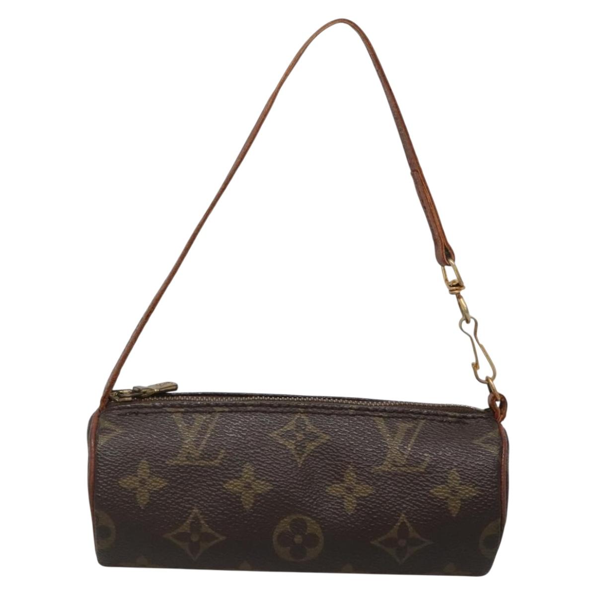LOUIS VUITTON Monogram Papillon Pouch LV Auth 142324