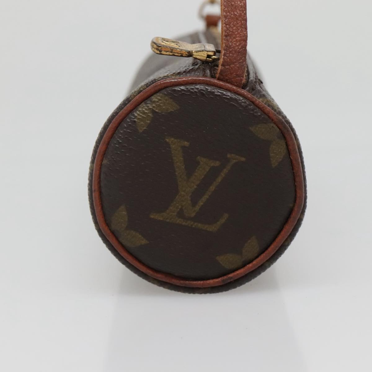 LOUIS VUITTON Monogram Papillon Pouch LV Auth 142324
