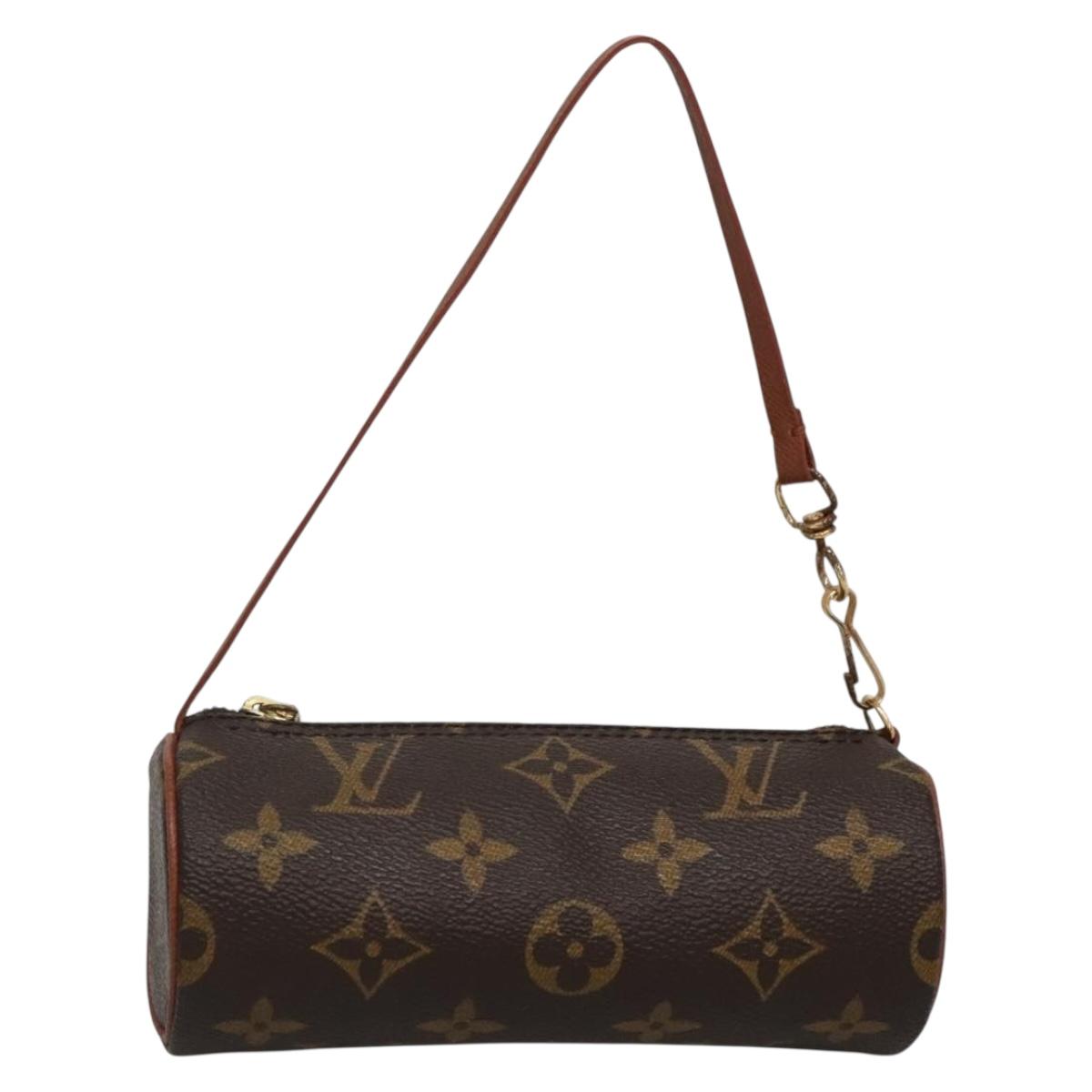 LOUIS VUITTON Monogram Papillon Pouch LV Auth 142325