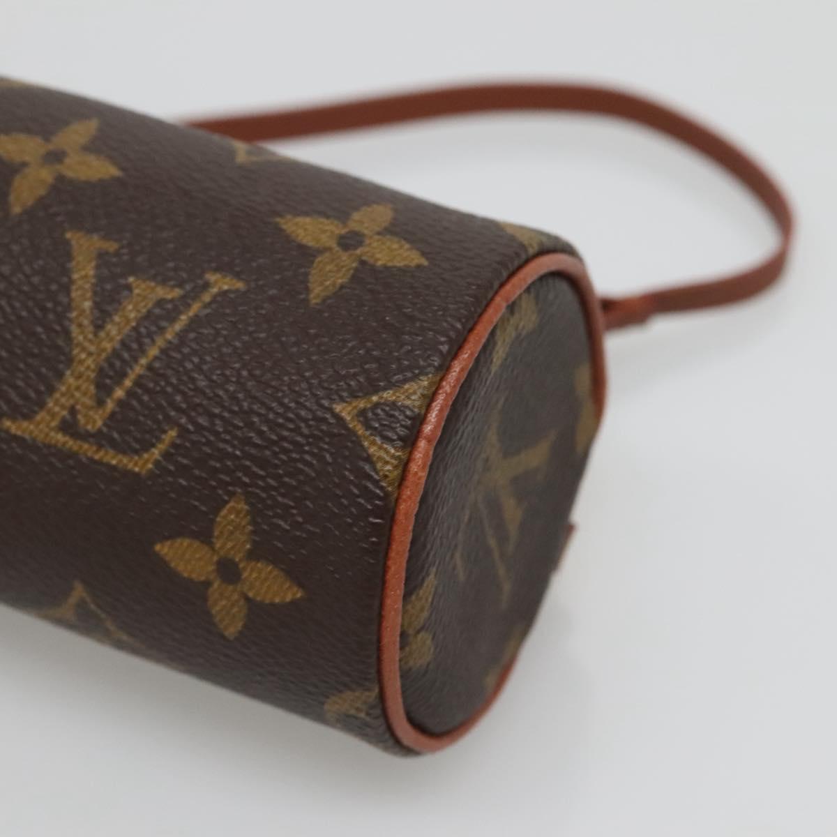LOUIS VUITTON Monogram Papillon Pouch LV Auth 142325