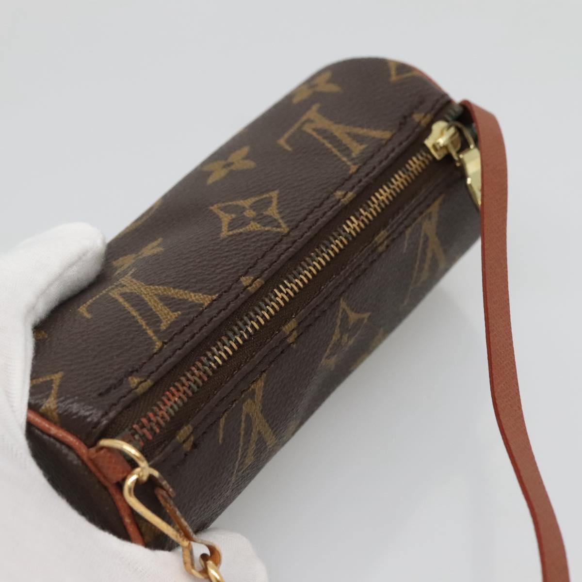 LOUIS VUITTON Monogram Papillon Pouch LV Auth 142325