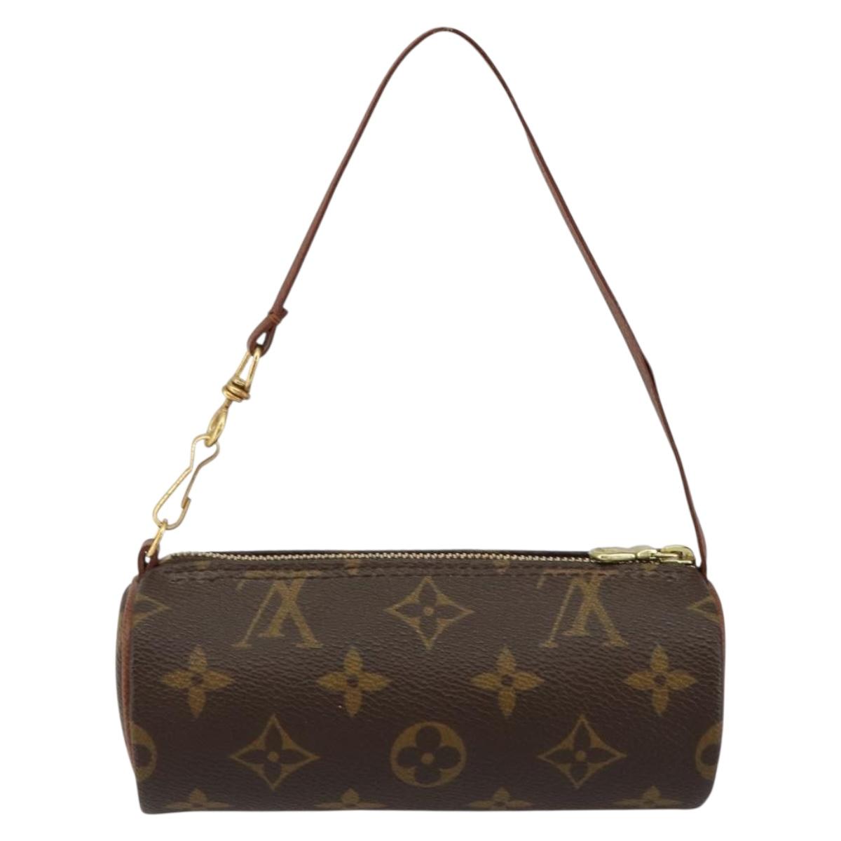 LOUIS VUITTON Monogram Papillon Pouch LV Auth 142326