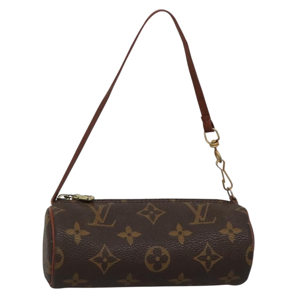 LOUIS VUITTON Monogram Papillon Pouch LV Auth 142327