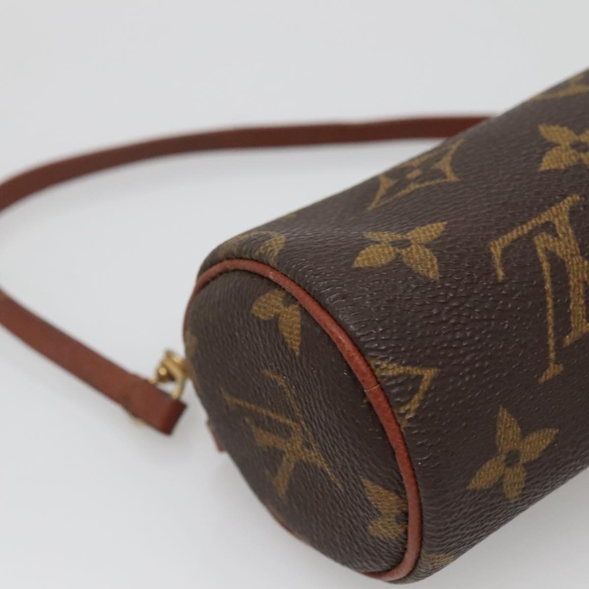 LOUIS VUITTON Monogram Papillon Pouch LV Auth 142327