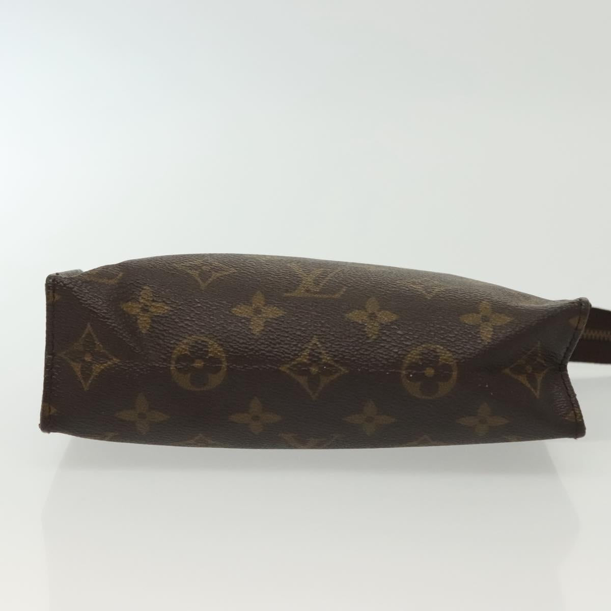 LOUIS VUITTON Monogram Poche Toilette 19 Pouch M47544 LV Auth 142328
