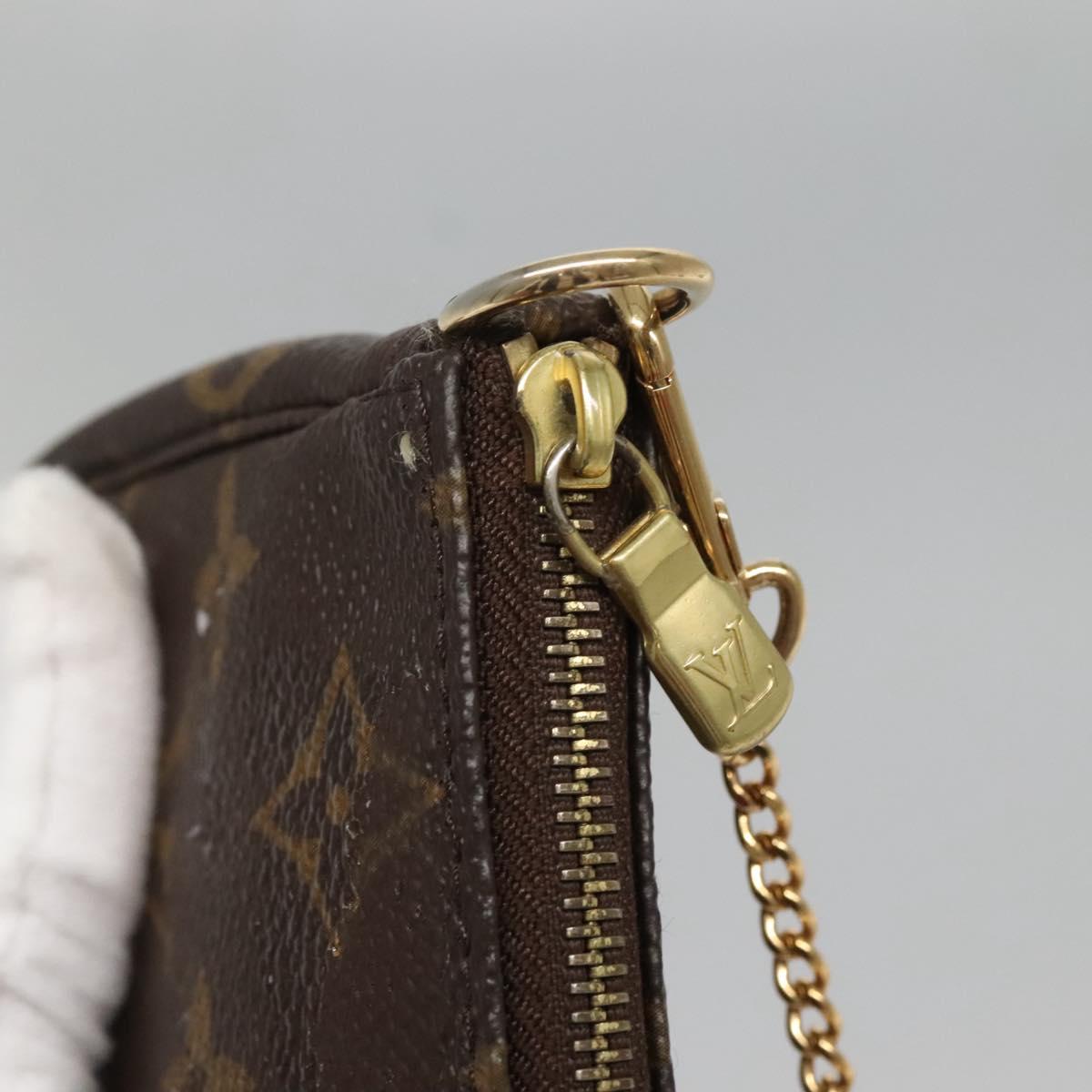 LOUIS VUITTON Monogram Mini Pochette Accessoires Pouch M58009 LV Auth 142329
