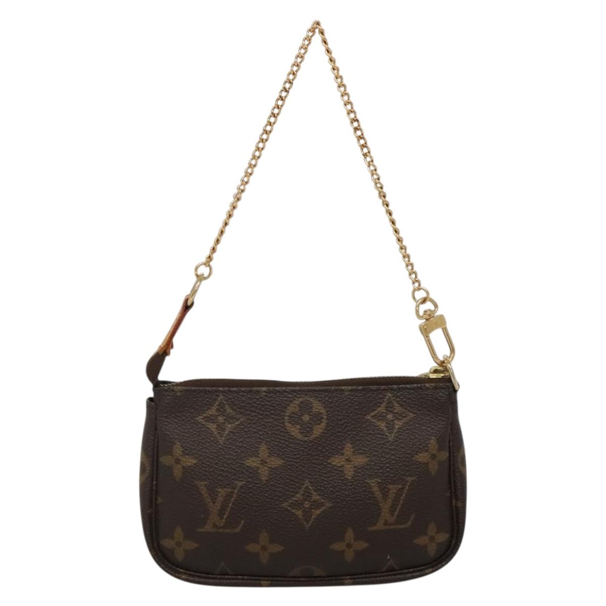 LOUIS VUITTON Monogram Mini Pochette Accessoires Pouch M58009 LV Auth 142329