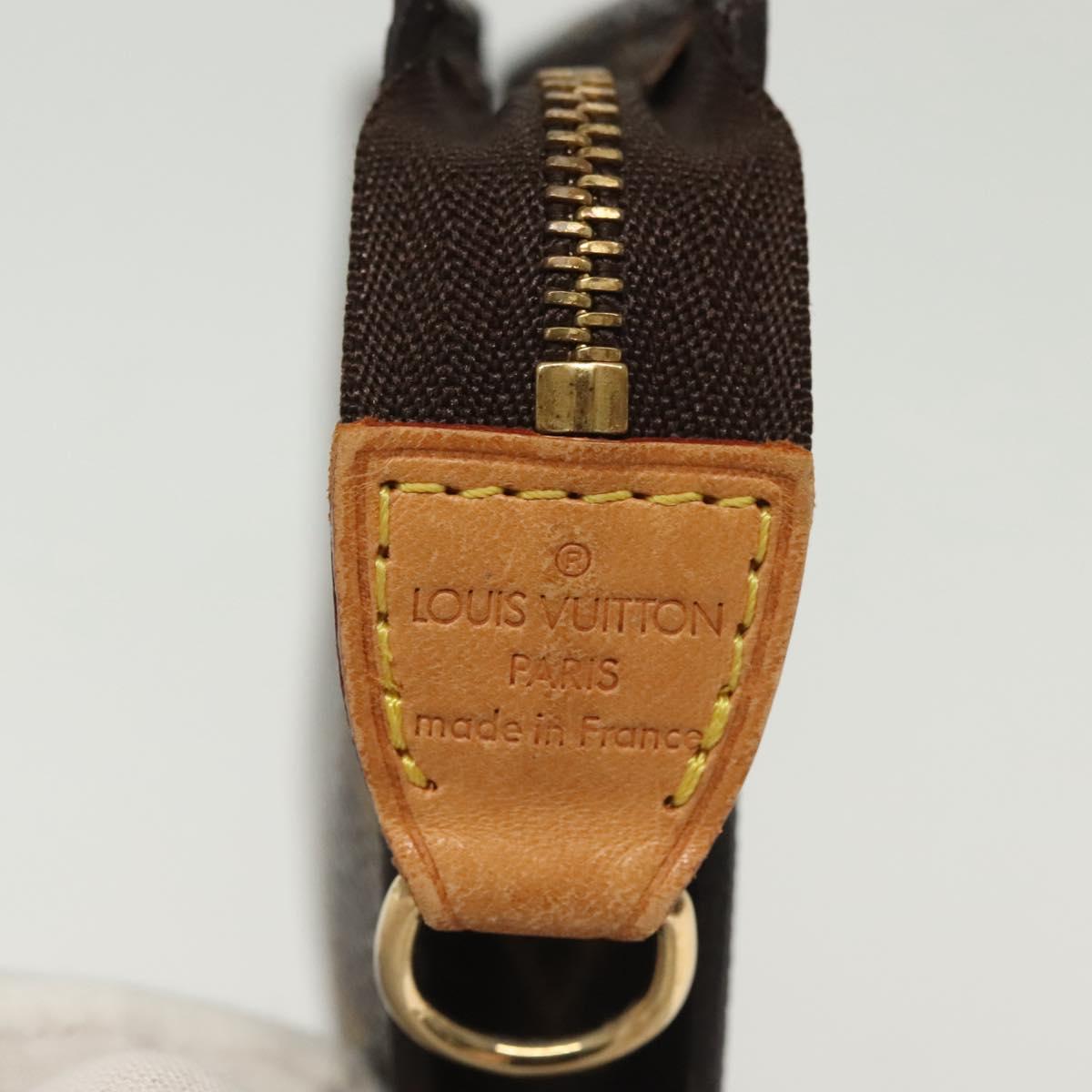 LOUIS VUITTON Monogram Bucket PM Accessory Pouch LV Auth 142330