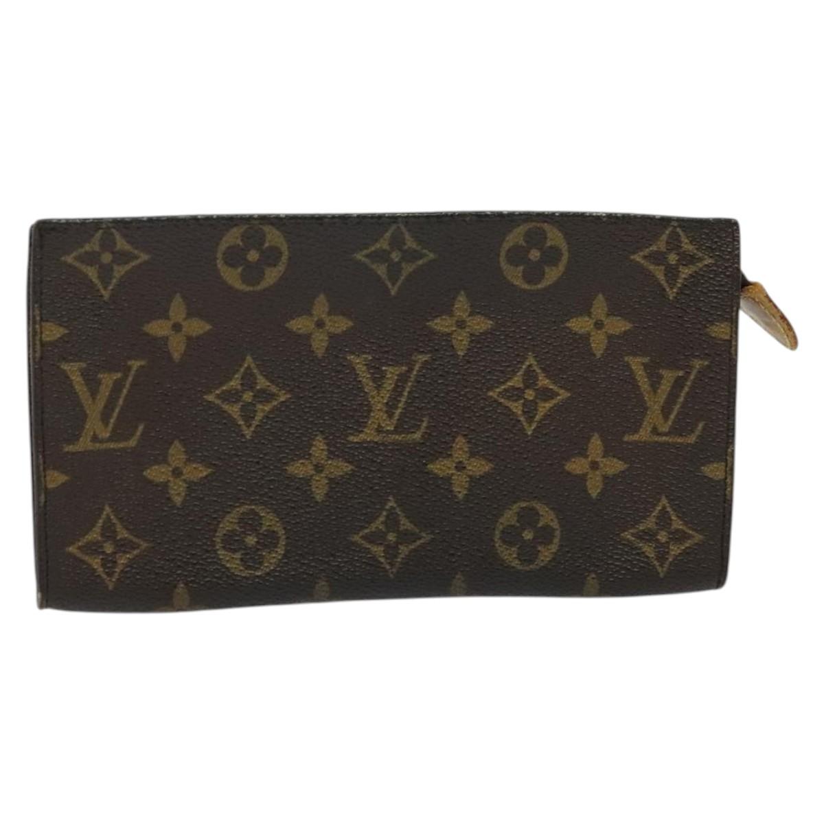 LOUIS VUITTON Monogram Bucket GM Accessory Pouch Vintage LV Auth 142331