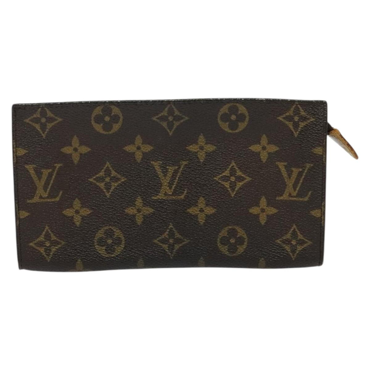 LOUIS VUITTON Monogram Bucket GM Accessory Pouch Vintage LV Auth 142331