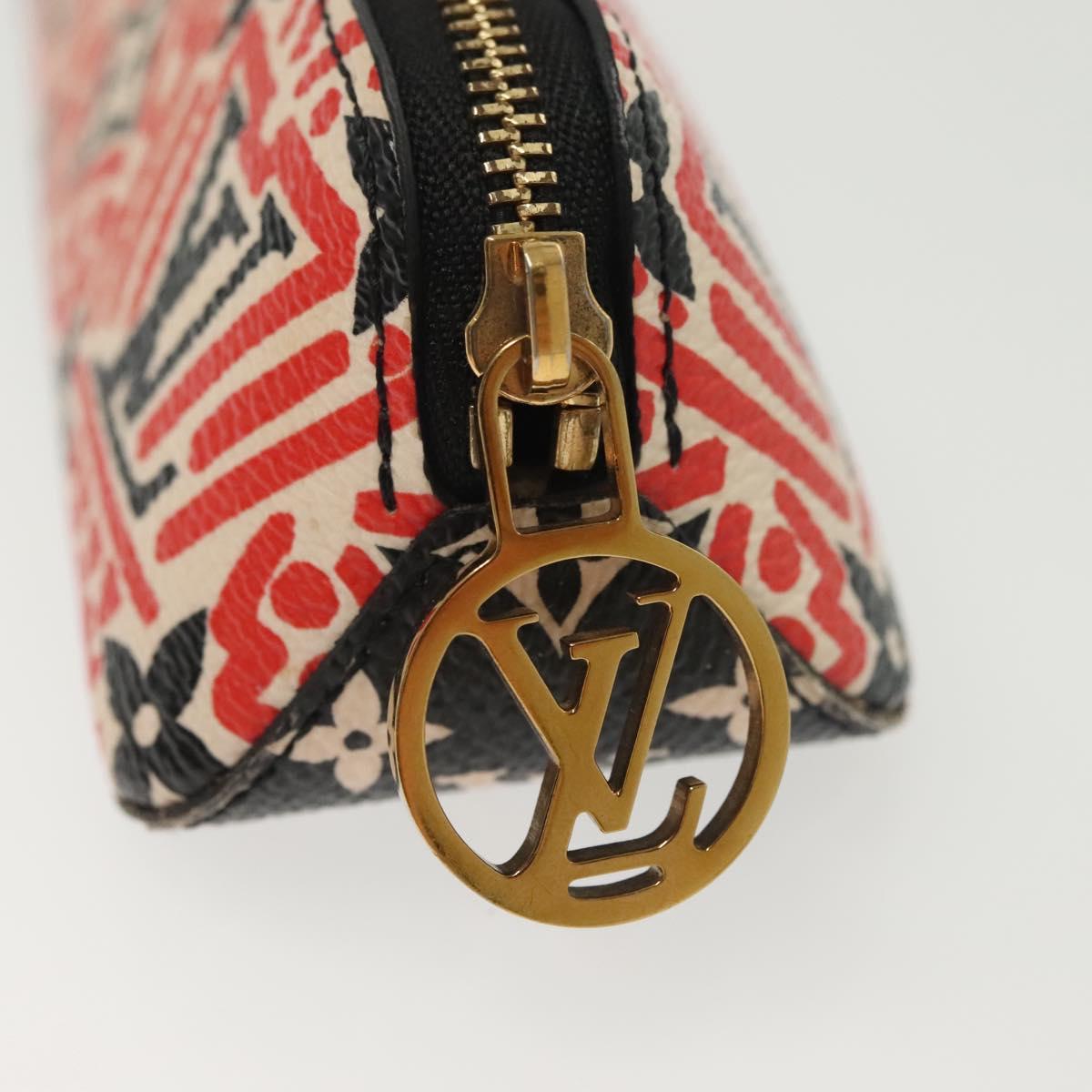 LOUIS VUITTON Giant Crafty Trousse Elizabeth Pen Case Red GI0498 LV Auth 142342