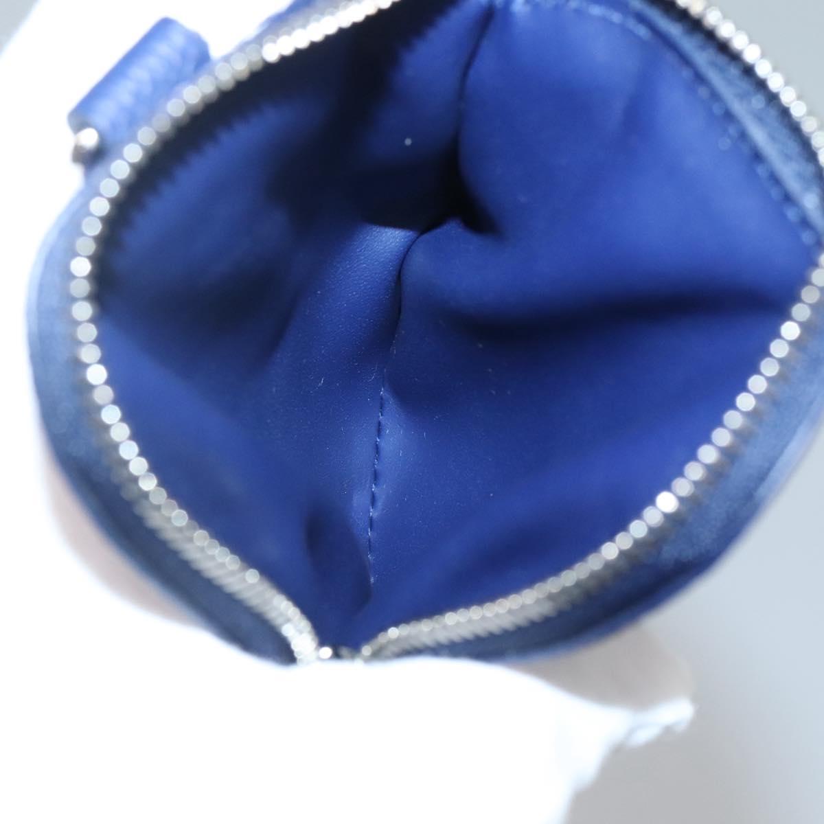 LOUIS VUITTON Monogram Bandana HIGH 5 Pouch White Blue M81410 LV Auth 142343M