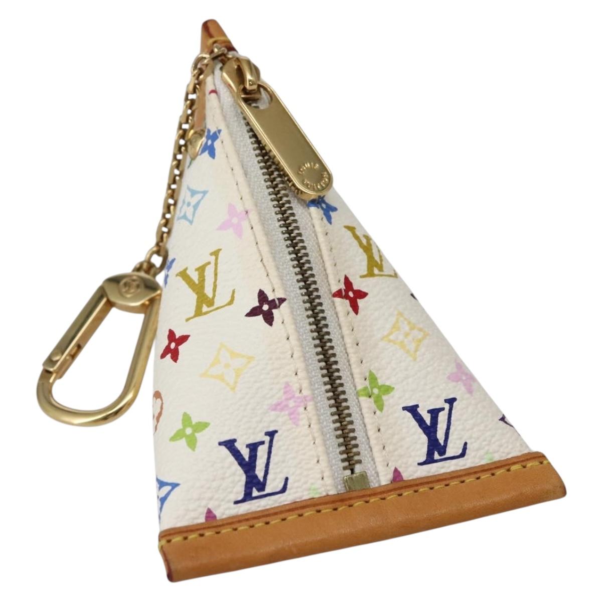LOUIS VUITTON Monogram Multicolor Berlango Coin Purse White M58028 Auth 142348V