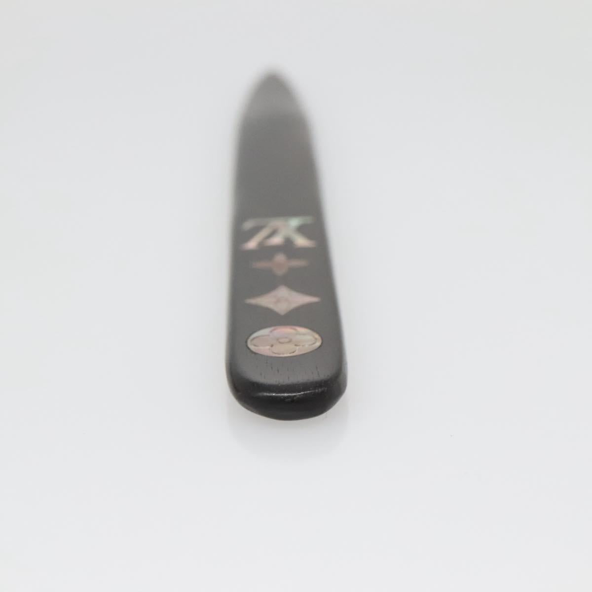 LOUIS VUITTON Paper Knife Wood Brown LV Auth 142383V