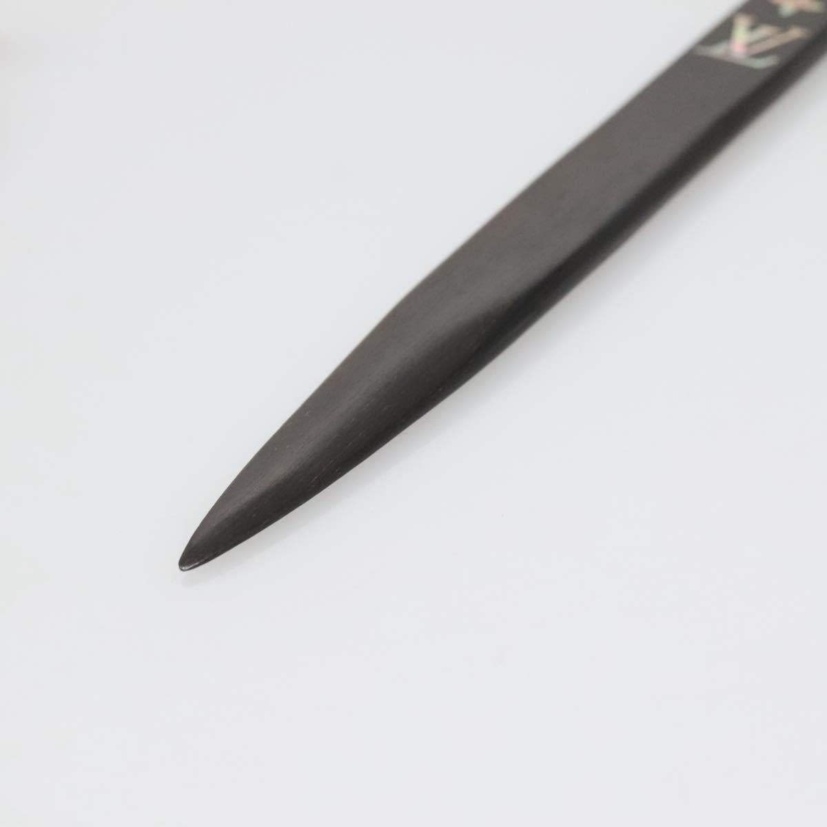 LOUIS VUITTON Paper Knife Wood Brown LV Auth 142383V