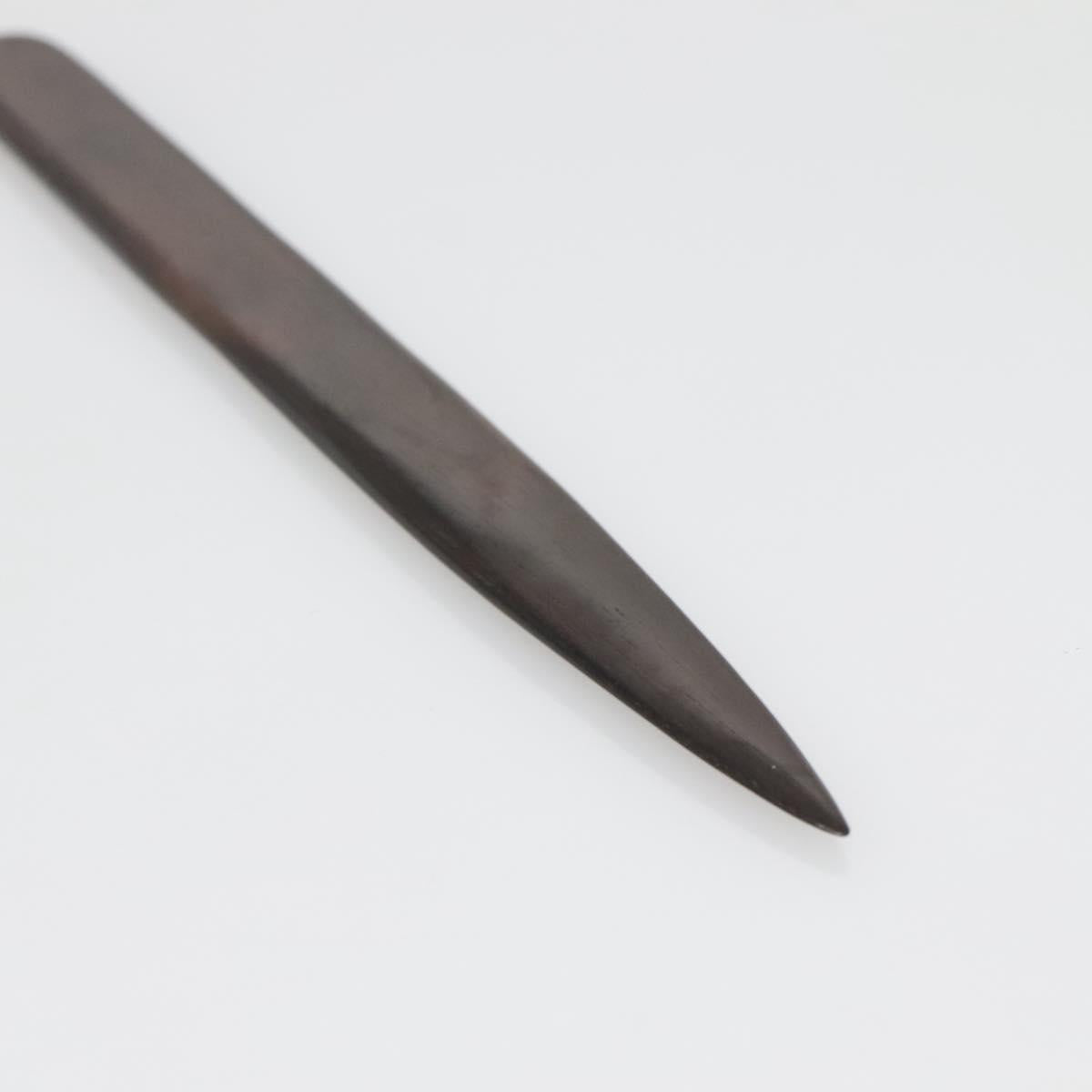 LOUIS VUITTON Paper Knife Wood Brown LV Auth 142383V