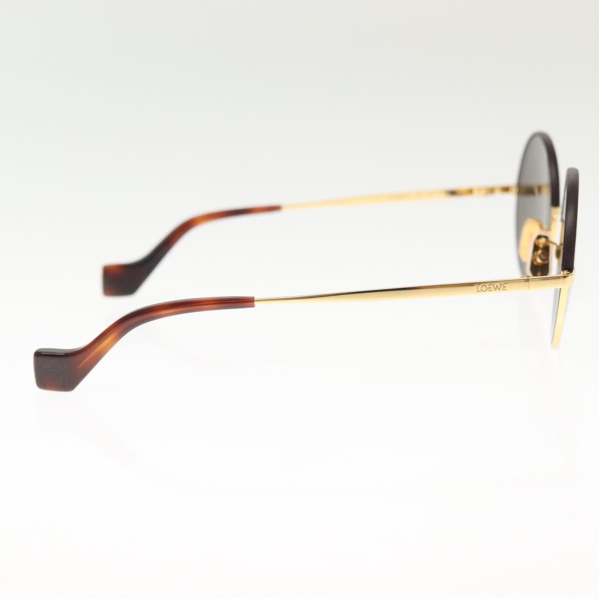 LOEWE Sunglasses metal Gold Tone LW40058U Auth 142384M