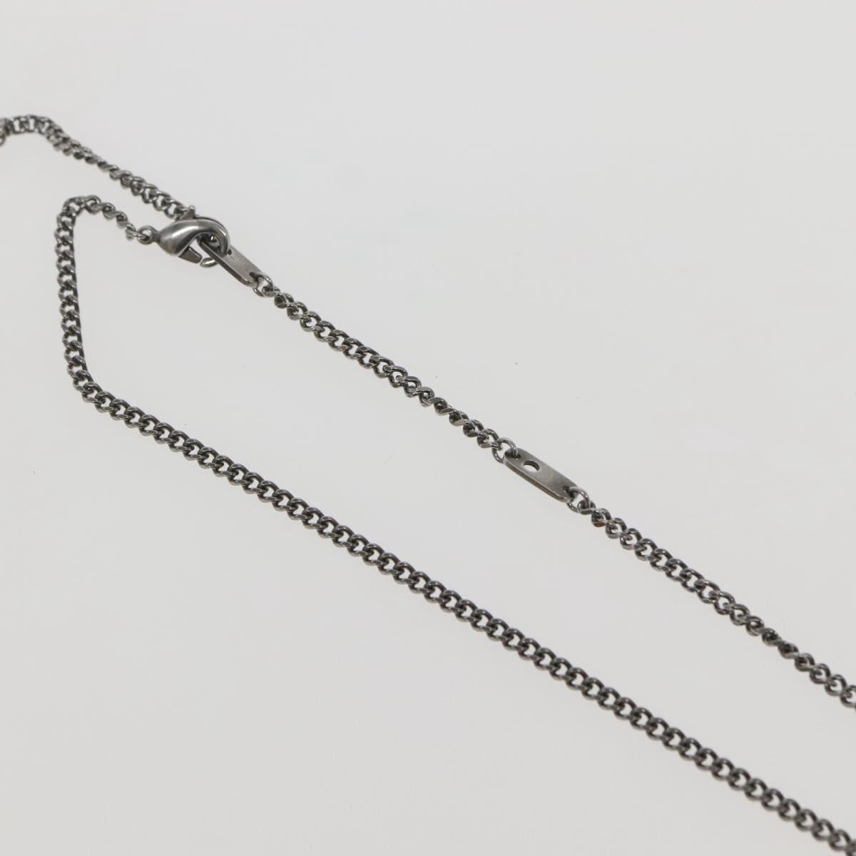 LOUIS VUITTON Collier LV Keepall Necklace metal Silver M00914 LV Auth 142404M
