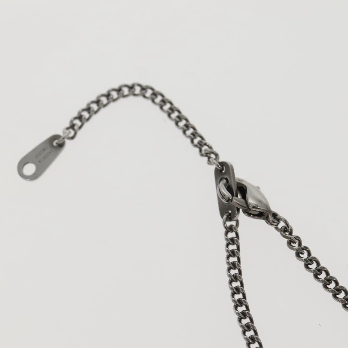 LOUIS VUITTON Collier LV Keepall Necklace metal Silver M00914 LV Auth 142404M