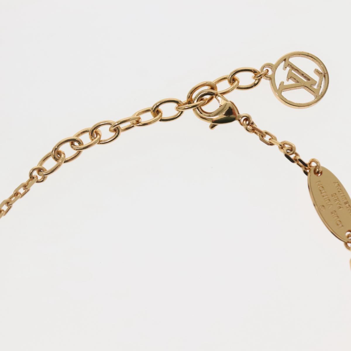 LOUIS VUITTON Brassle Heart Falling in Love Bracelet Gold M00466 LV Auth 142406SAM