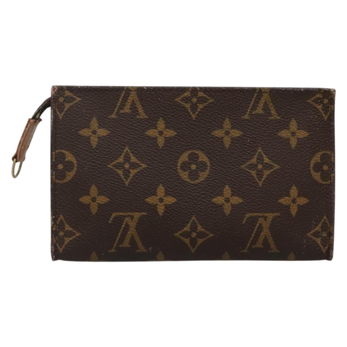 LOUIS VUITTON Monogram Bucket PM Accessory Pouch LV Auth 142420