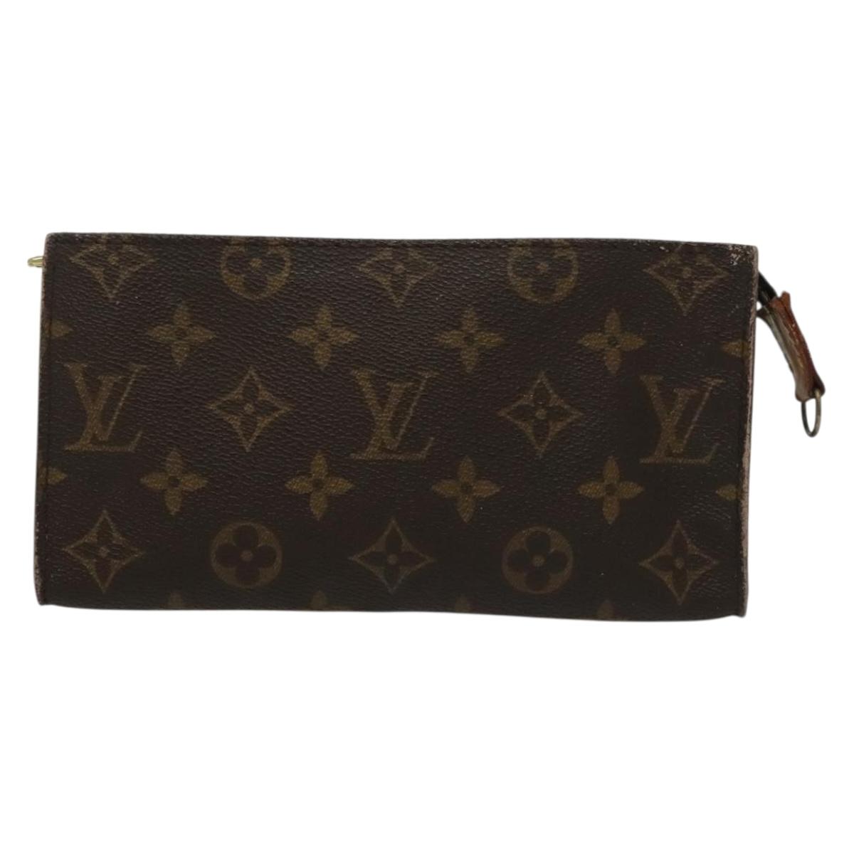 LOUIS VUITTON Monogram Bucket GM Accessory Pouch LV Auth 142422
