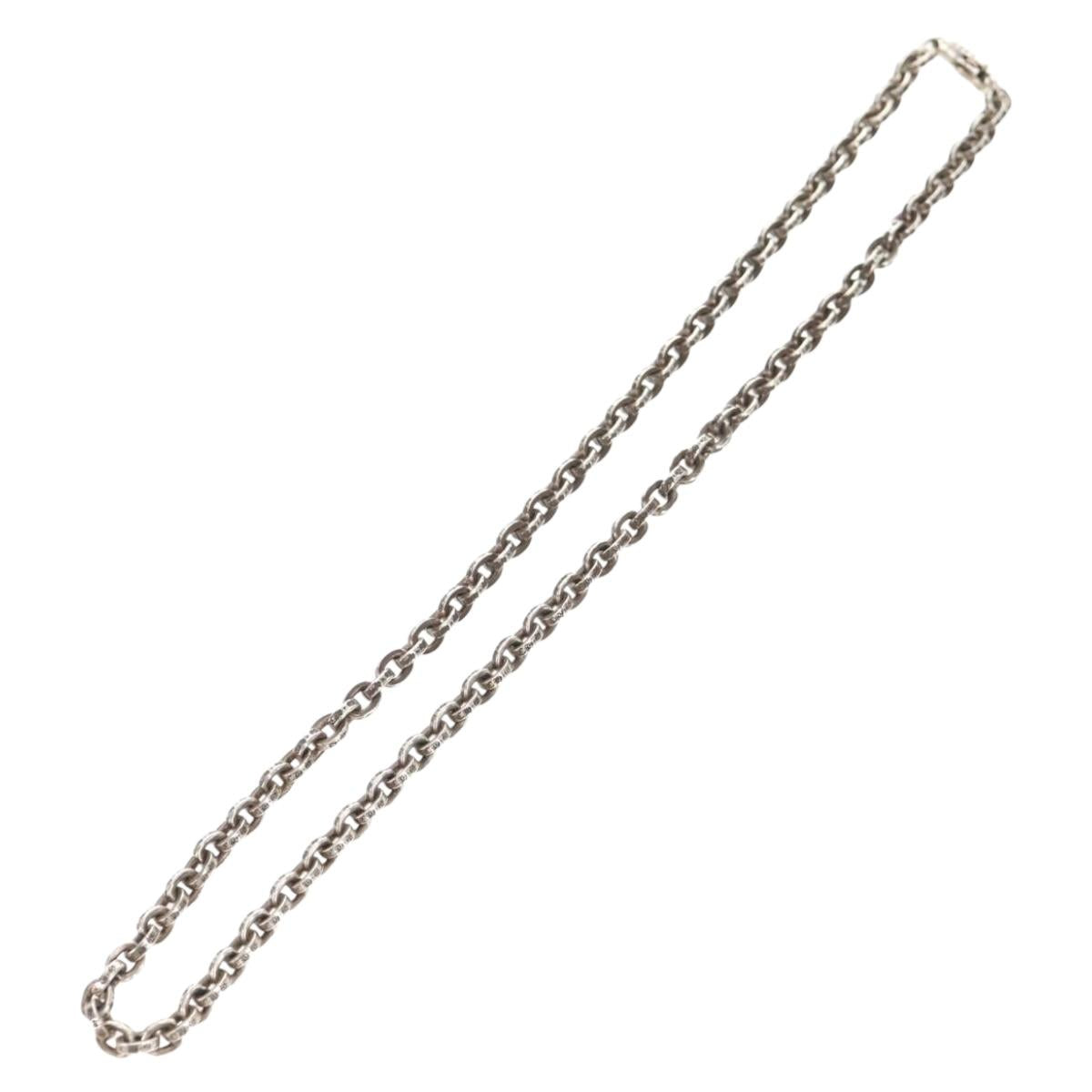 Chrome Hearts Paper Chain Necklace Ag925 18 inches Silver Auth 142426M