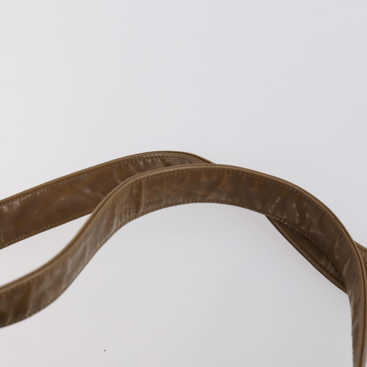 CHANEL Matelasse Backpack Coated Canvas Brown Gold CC Auth 142441