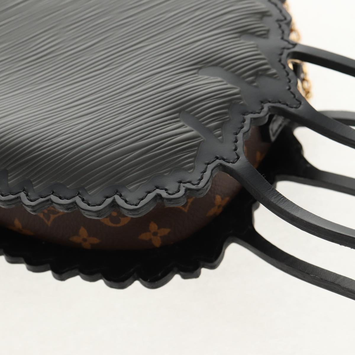 LOUIS VUITTON Epi Cat Face Pochette Shoulder Bag Gray LV Auth 142442M