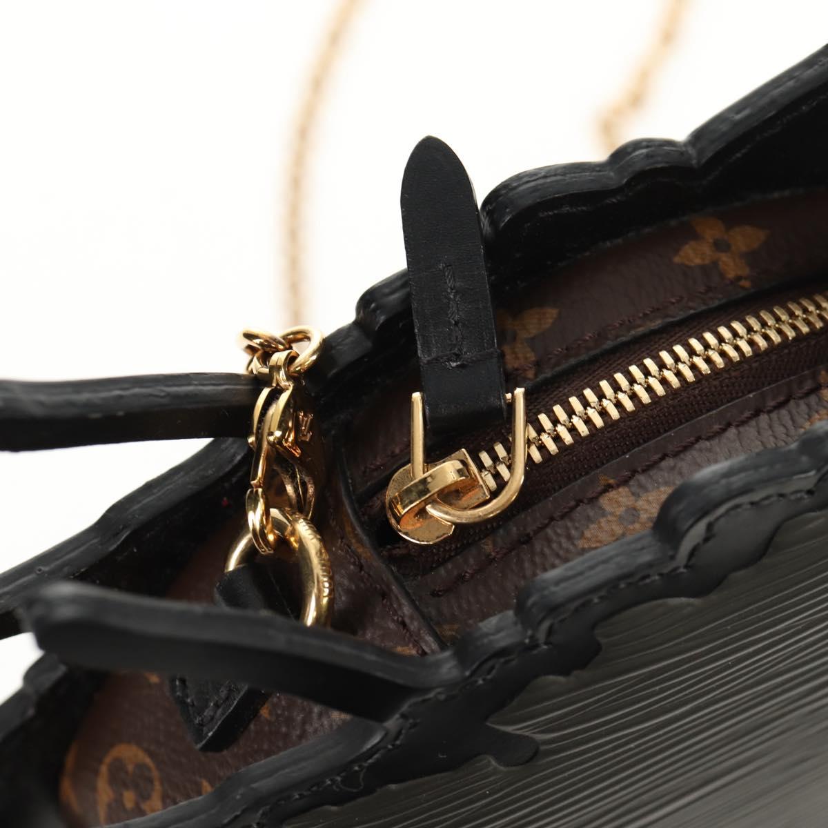 LOUIS VUITTON Epi Cat Face Pochette Shoulder Bag Gray LV Auth 142442M