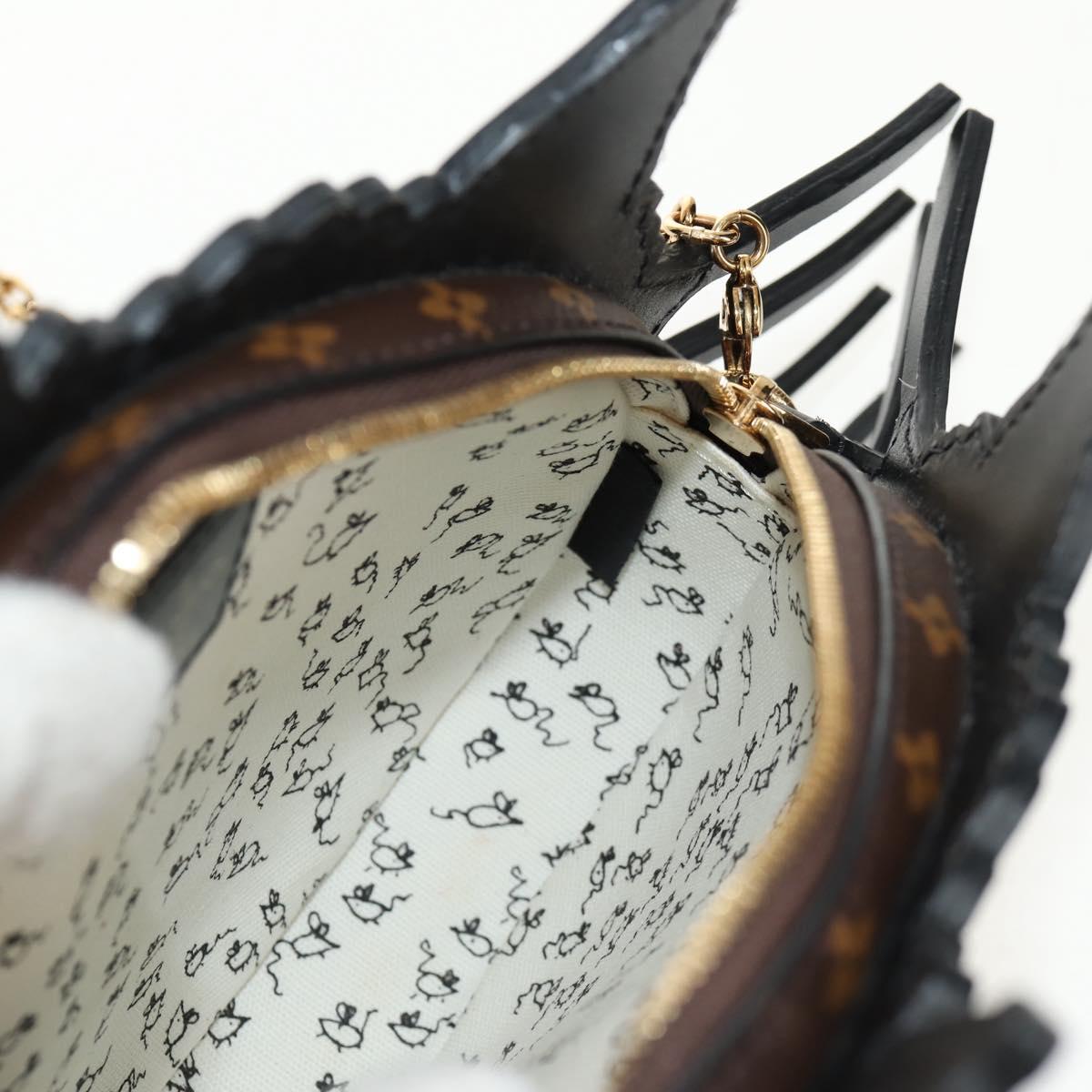 LOUIS VUITTON Epi Cat Face Pochette Shoulder Bag Gray LV Auth 142442M