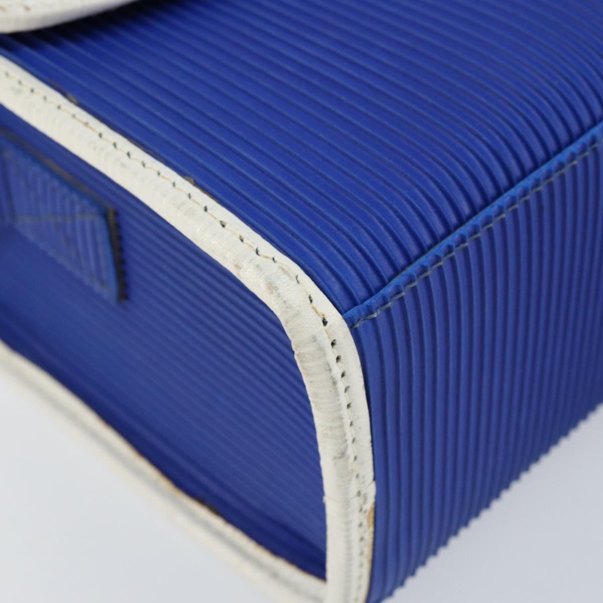 FENDI Shoulder Bag Rubber Blue Silver Auth 142445