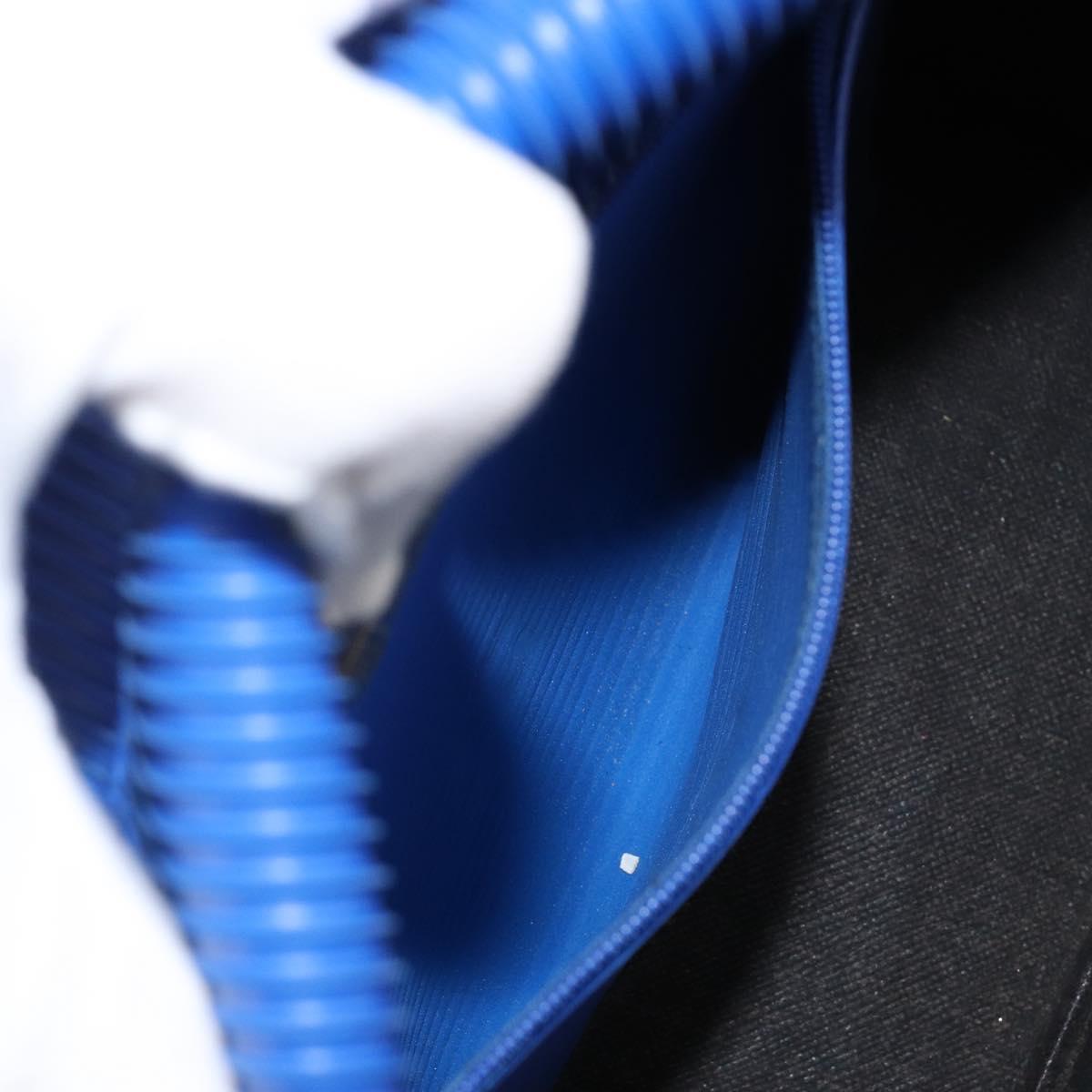 FENDI Shoulder Bag Rubber Blue Silver Auth 142445