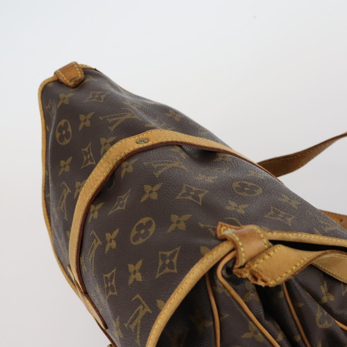 LOUIS VUITTON Monogram Saumur 30 Shoulder Bag M42256 LV Auth 142454