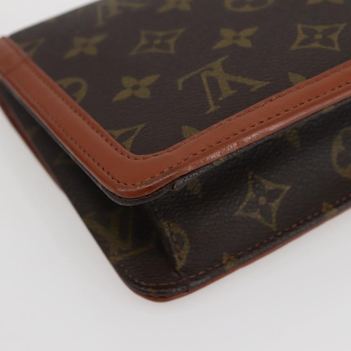 LOUIS VUITTON Monogram Pochette Dam PM Clutch Bag M51812 LV Auth 142458