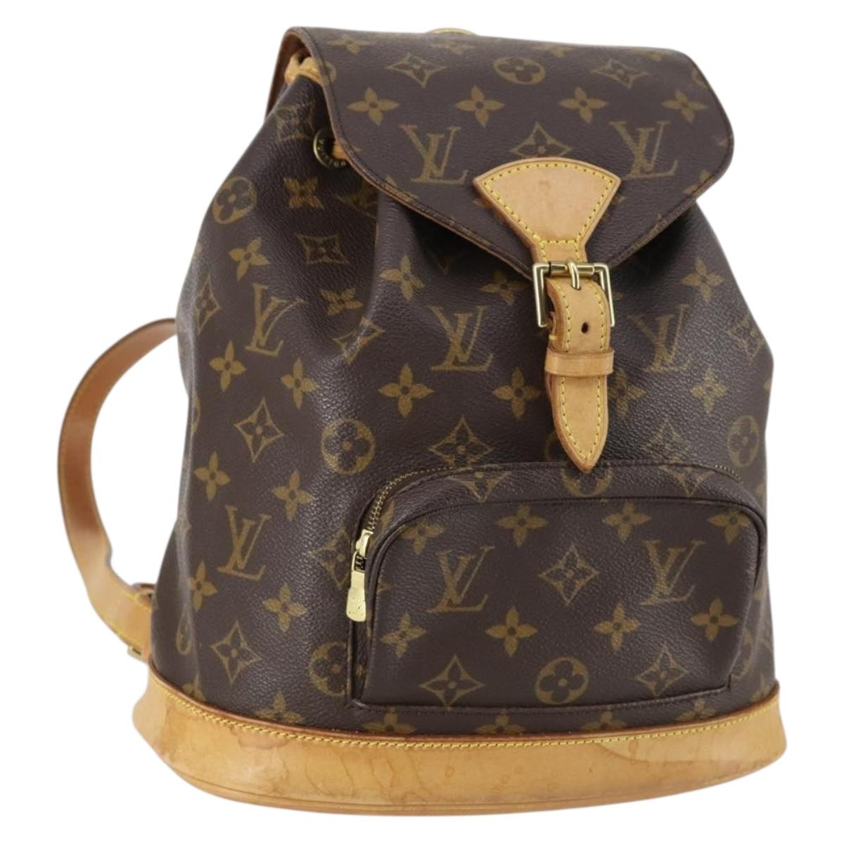 LOUIS VUITTON Monogram Montsouris MM Backpack M51136 LV Auth 142466