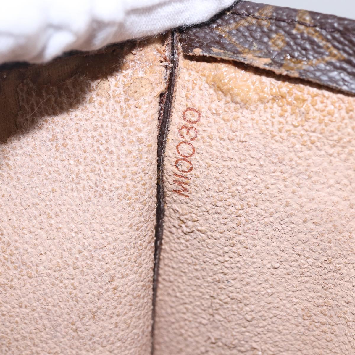 LOUIS VUITTON Monogram Sac Plat Hand Bag M51140 LV Auth 142474