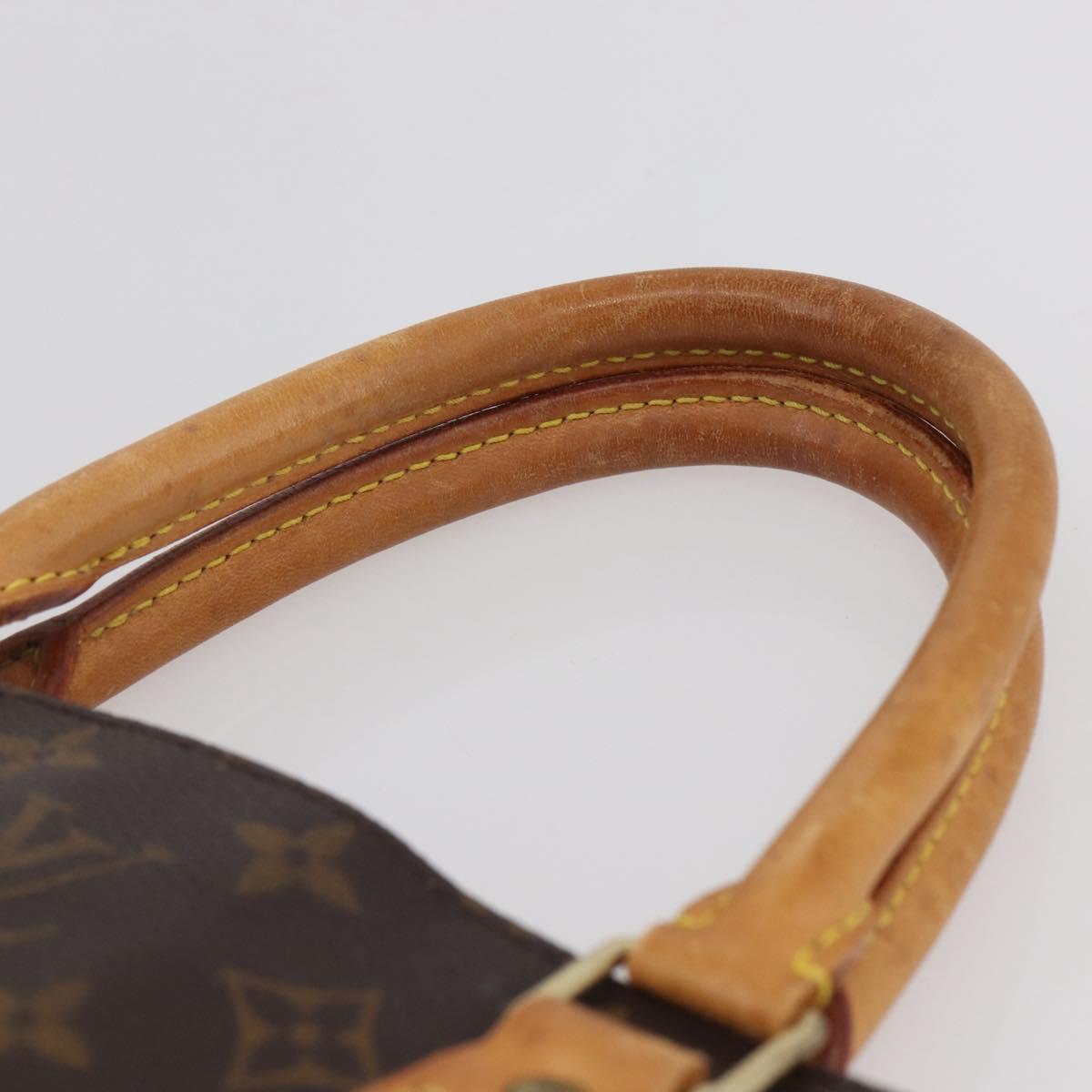 LOUIS VUITTON Monogram Sac Plat Hand Bag M51140 LV Auth 142474