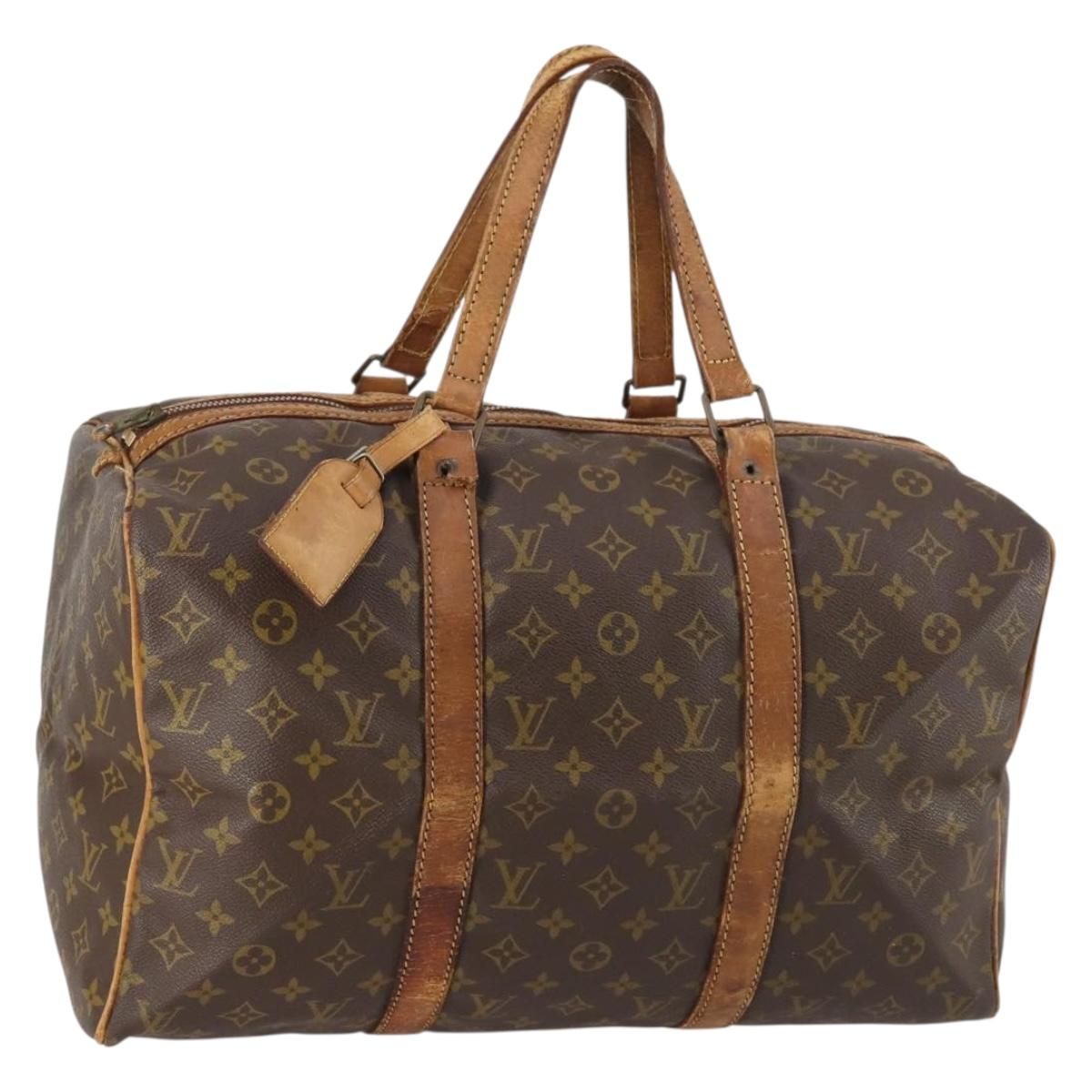 LOUIS VUITTON Monogram Sac Souple 45 Boston Bag M41624 LV Auth 142475