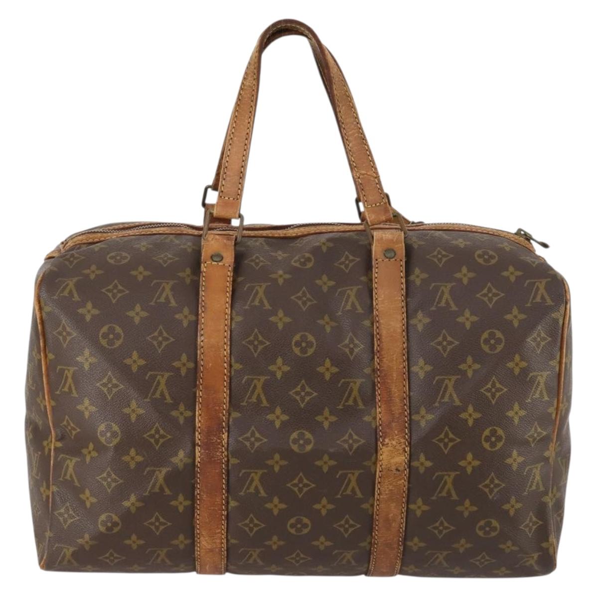 LOUIS VUITTON Monogram Sac Souple 45 Boston Bag M41624 LV Auth 142475